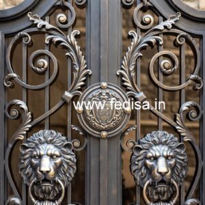 Stylish Steel Gate Grill Design for Elegant Entrance No-7003
