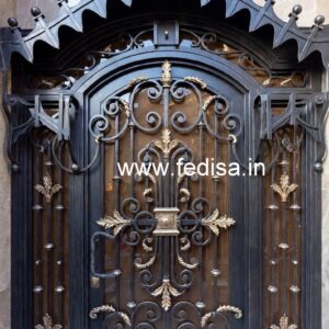 Modern Exterior Grill Gate Design for House Front No-7012