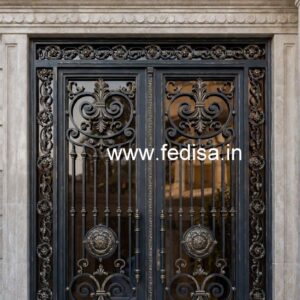 Unique Steel Gate Grill Design with Artistic Touch No-7013