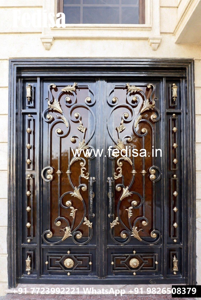 Attractive Steel Grill Gate Design for Elegant Homes No-7037