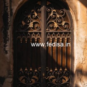 Stylish Steel Entrance Gate Grill Design for Homes No-7054