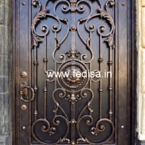 Modern Minimal Gate Grill Design for Elegant Homes No-7059