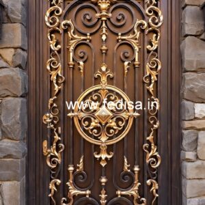 Elegant House Front Grill Gate Design for Villas No-7073