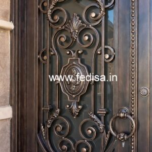 Artistic Modern Iron Grill Gate Design No-7082