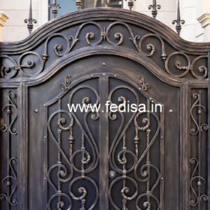 Elegant Iron Grill Gate Design for Contemporary Homes No-7121