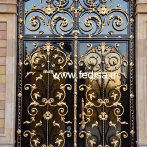 Fancy Exterior Steel Gate Grill Design Inspiration No-7145