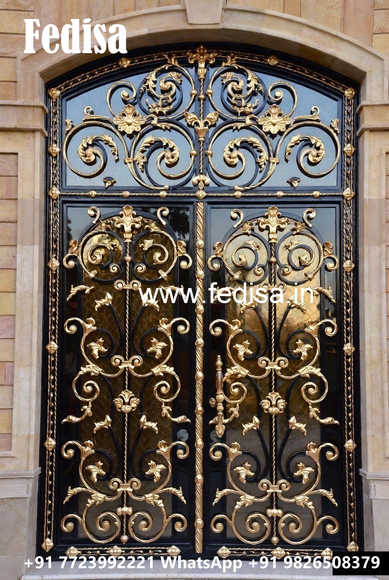 Fancy Exterior Steel Gate Grill Design Inspiration No-7145