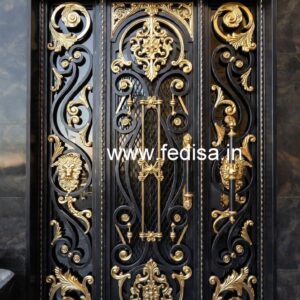 Stylish Decorative Entrance Gate Grill Design No-7146