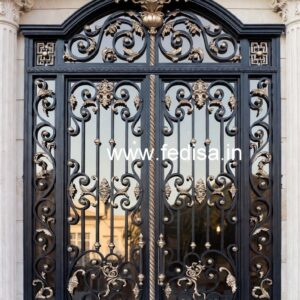 Artistic Modern Exterior Gate Grill Design No-7151