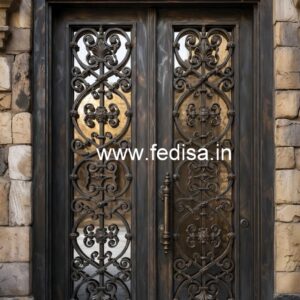 Fancy Decorative Iron Grill Gate Design No-7158