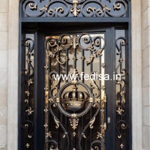 Elegant Modern Exterior Grill Gate Design No-7175