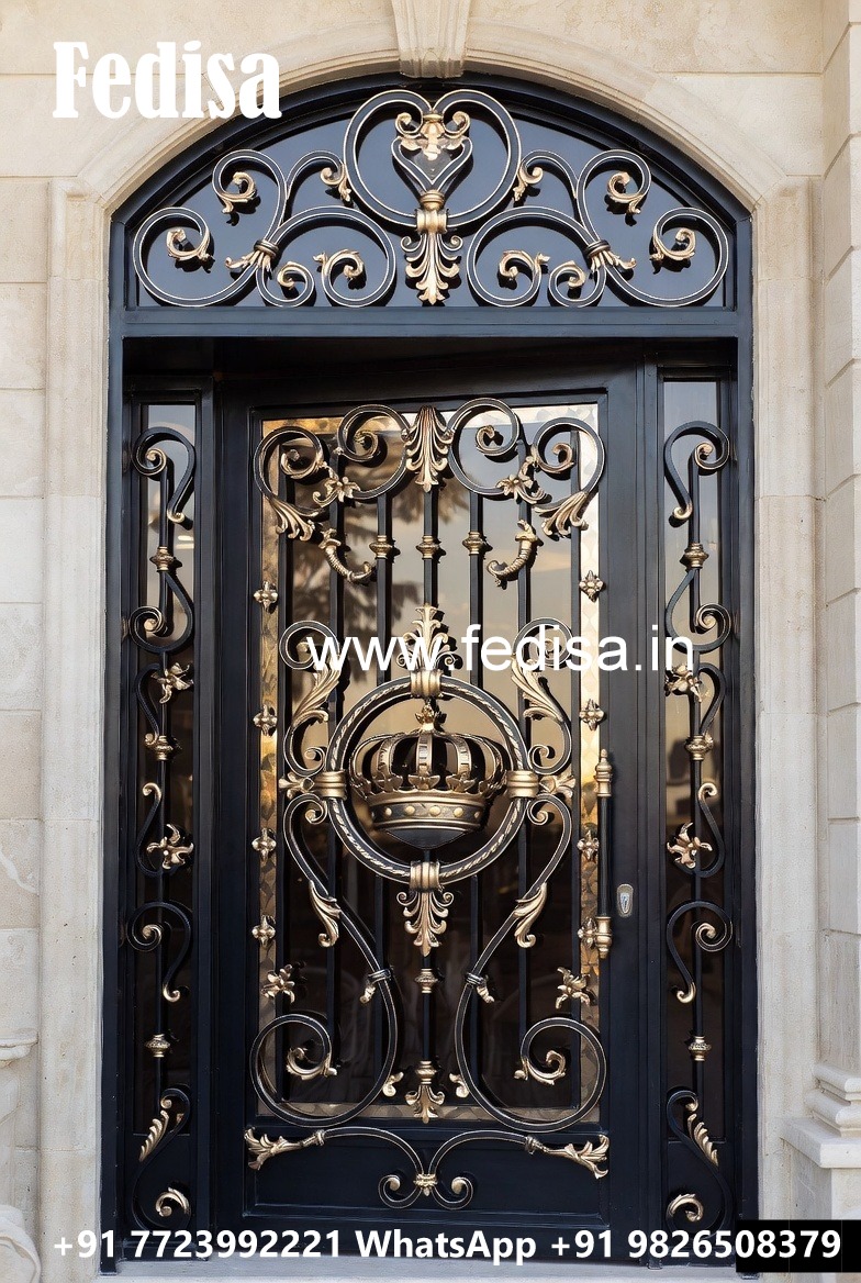 Elegant Modern Exterior Grill Gate Design No-7175