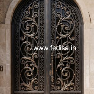 Stylish Entrance Gate Grill Design with Modern Touch No-7222