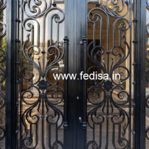 Front Elevation Gate Grill Design for Elegant Homes No-7231