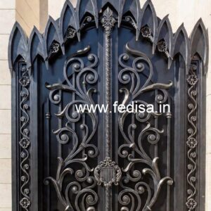 Front Entry Gate Grill Design for Contemporary Villas No-7243
