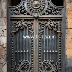 Grand Entrance Gate Grill Design for Luxury Villas No-7248