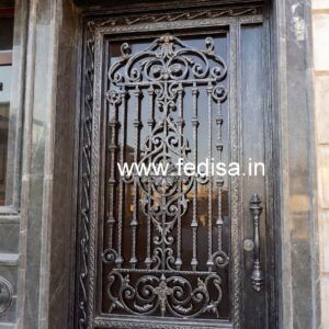 Luxury Iron Grill Gate Design with Golden Finish No-7290