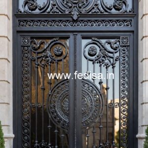 Stylish Steel Gate Grill Design for Elegant Entrance No-7303