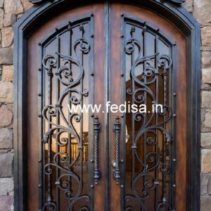 Unique Steel Gate Grill Design with Artistic Touch No-7313