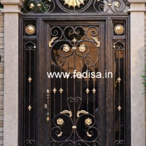 Royal Front Gate Grill Design for Contemporary Villas No-7319