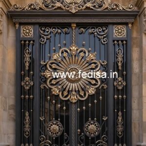 Modern Black Iron Gate Grill Design Inspiration No-7341