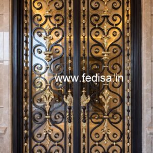 Elegant Security Gate Grill Design for Modern Houses No-7343