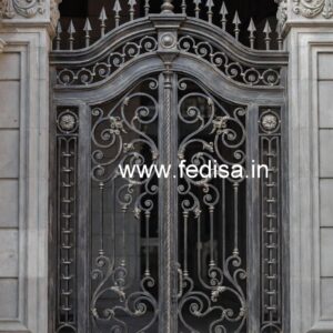 Elegant Residential Gate Grill Design for Modern Homes No-7363