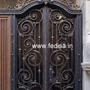 Artistic Modern Iron Grill Gate Design No-7382