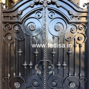 Stylish Contemporary Gate Grill Design for Villas No-7386