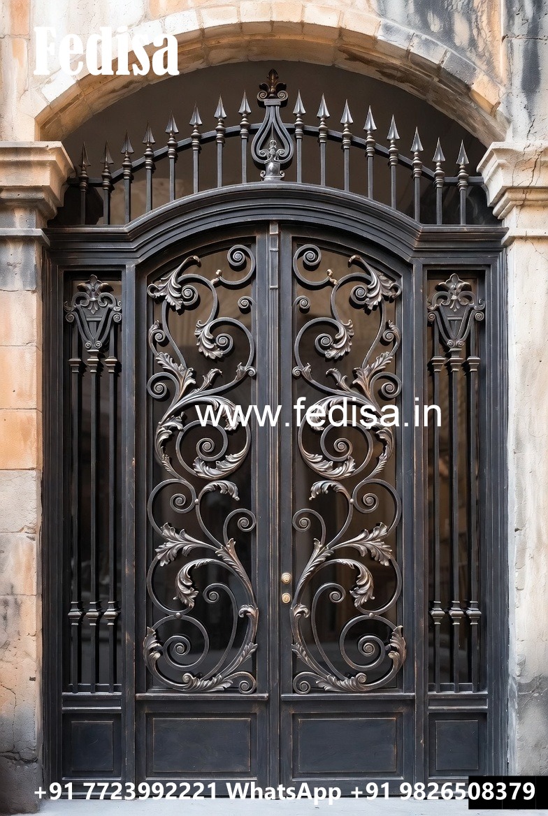 Elegant Villa Exterior Gate Grill Design No-7400