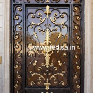 Fancy Residential Gate Grill Design for Modern Villas No-7409