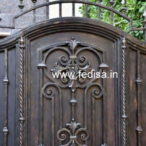 Luxury Geometric Gate Grill Design for House Fronts No-7423