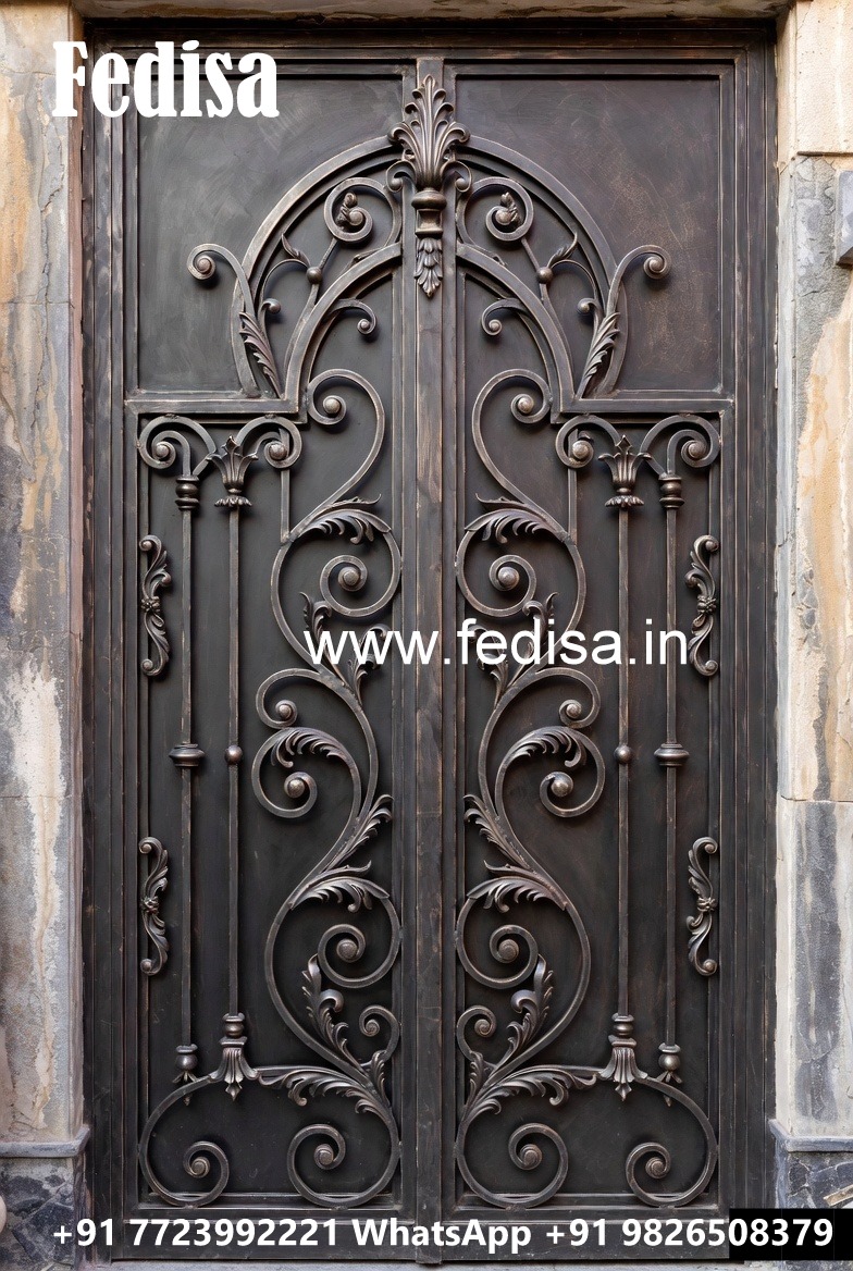 Modern House Front Entrance Grill Gate Design No-7444