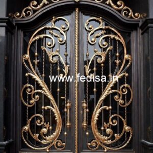Artistic Elegant Gate Grill Design for Modern Homes No-7491