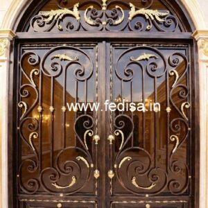 Stylish Entrance Gate Grill Design with Modern Touch No-7522