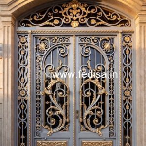 Front Elevation Gate Grill Design for Elegant Homes No-7531