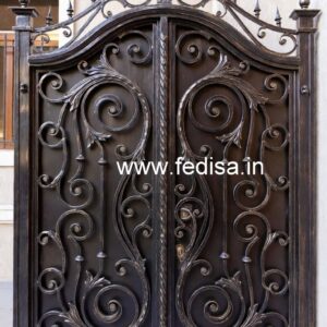 Front Entry Gate Grill Design for Contemporary Villas No-7543