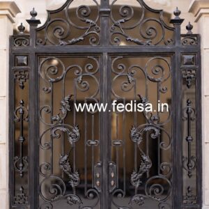 Artistic Steel Gate Grill Design for Home Fronts No-7560