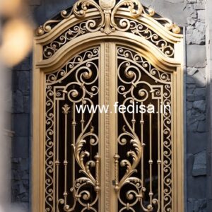 Contemporary Main Gate Grill Design with Luxury Style No-7584