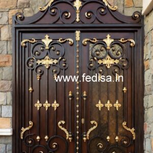 Premium Iron Gate Grill Design for Luxury Villas No. 7604