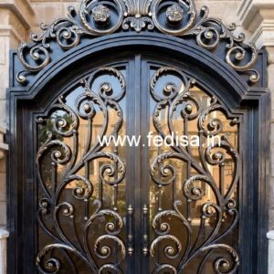 Unique Steel Gate Grill Design with Artistic Touch No-7613