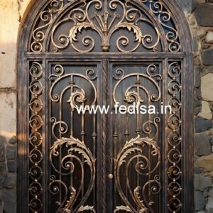 Elegant Front Entrance Gate Grill Design Ideas No-7615