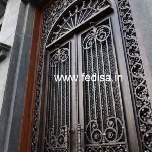 Attractive Steel Grill Gate Design for Elegant Homes No-7637