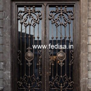 Elegant Residential Gate Grill Design for Modern Homes No-7663
