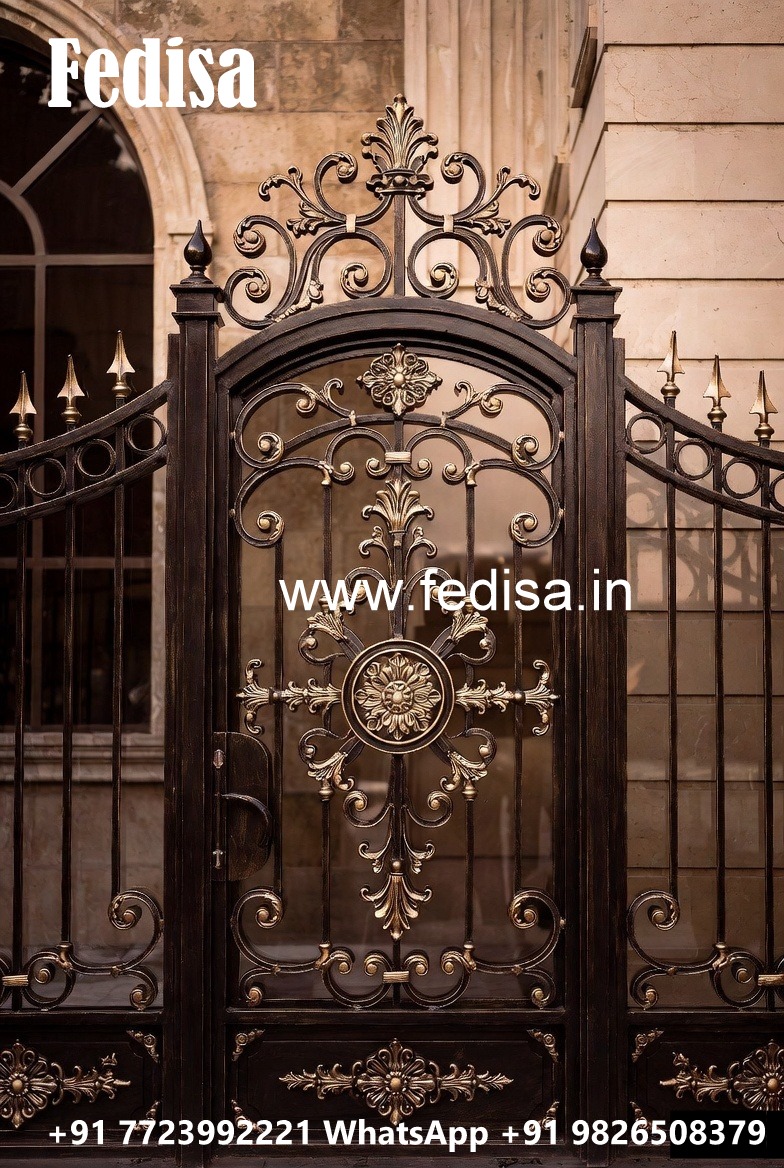 Artistic Decorative Gate Grill Design for Home Fronts No-7666