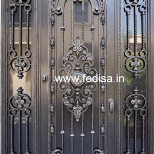 Contemporary Front Gate Grill Design with Elegant Finish No-7696