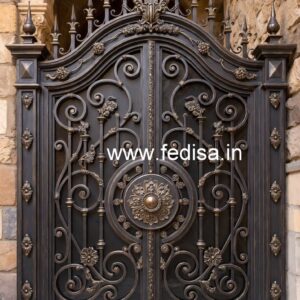 Royal Steel Gate Grill Design for Luxury Homes No-7701