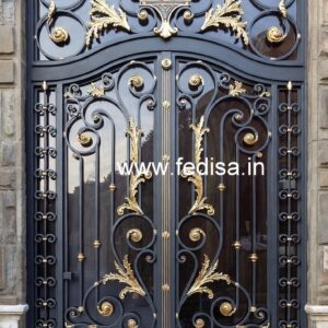 Fancy Residential Gate Grill Design for Modern Villas No-7709