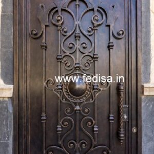 Stylish Black Steel Gate Grill Design for Homes No-7713