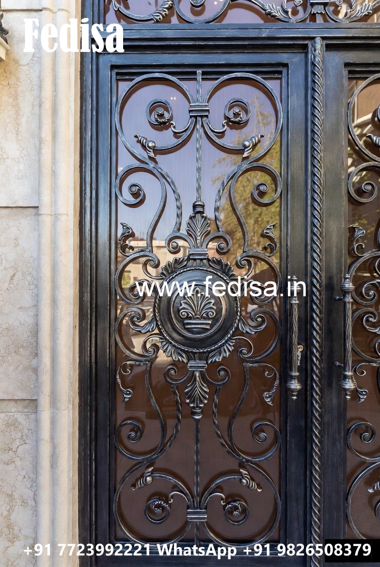Decorative Sliding Gate Grill Design for Modern Homes No-7718